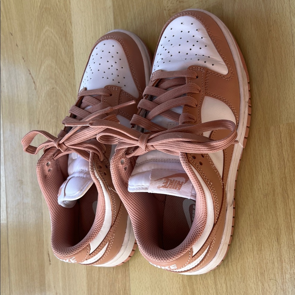 Nike Pink and White Athletic Shoes